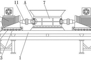 一種處理危險固廢的具有防卡死功能的新型雙輥撕碎機(jī)