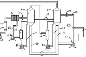 一種處理危廢洗滌液的二效蒸發(fā)系統(tǒng)