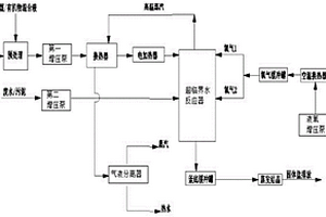 一種以煤、有機(jī)物為原料的廢水、污泥處理系統(tǒng)及方法