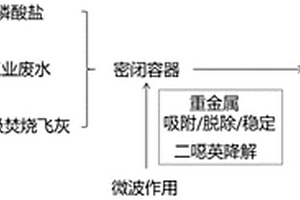 一種將微波水熱法應(yīng)用于飛灰和電鍍廢水的無(wú)害化共處置方法