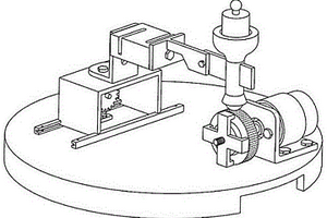 一種測量圓柱微結(jié)構(gòu)表面的點接觸摩擦磨損試驗機