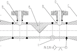 一種整體鍛造楔塊的高壓楔式流量計