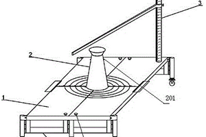 一種可折疊移動(dòng)式混凝土坍落度及擴(kuò)展度測(cè)量裝置