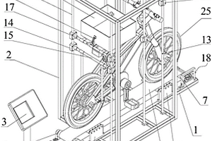 一種可移動(dòng)軸心的自行車的性能檢測(cè)臺(tái)