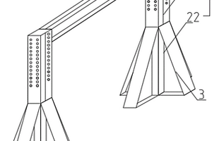 一種用于預(yù)制樓梯性能檢測(cè)的組裝式支撐架