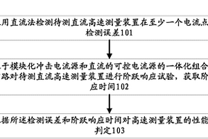 一種柔性直流電網(wǎng)直流高速測(cè)量裝置性能檢測(cè)方法及系統(tǒng)