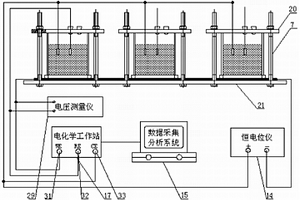 基于電化學(xué)阻抗譜的防腐層剝離測試裝置