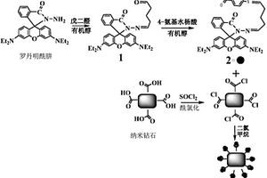 用于檢測Cu(II)離子和NO的納米探針的制備方法