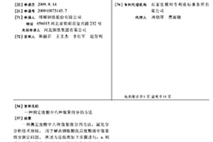 測(cè)定廢酸中八種微量組分的方法