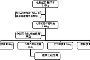 七彩竹稈中黃酮類化合物的提取分離和組織化學(xué)定位方法