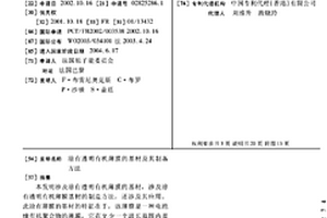 涂有透明有機(jī)薄膜的基材及其制備方法