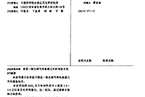 常溫一氧化碳?xì)怏w敏感元件的制備方法