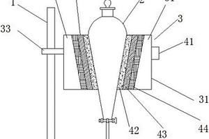 用于硅烷與副產(chǎn)物分離的分液漏斗加熱裝置