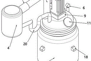 通過(guò)自動(dòng)分水器和冷凝器控水的樹(shù)脂生產(chǎn)用反應(yīng)釜裝置