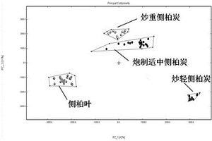 基于氣味識別鑒定側柏炭炮制質量的方法和應用