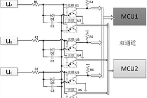 驅(qū)動(dòng)轉(zhuǎn)轍機(jī)的三相電相位相序檢測(cè)裝置