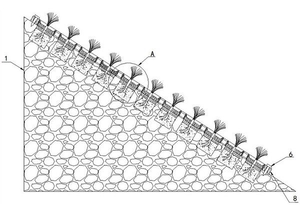 礦山生態(tài)修復邊坡嵌入式綠化結構