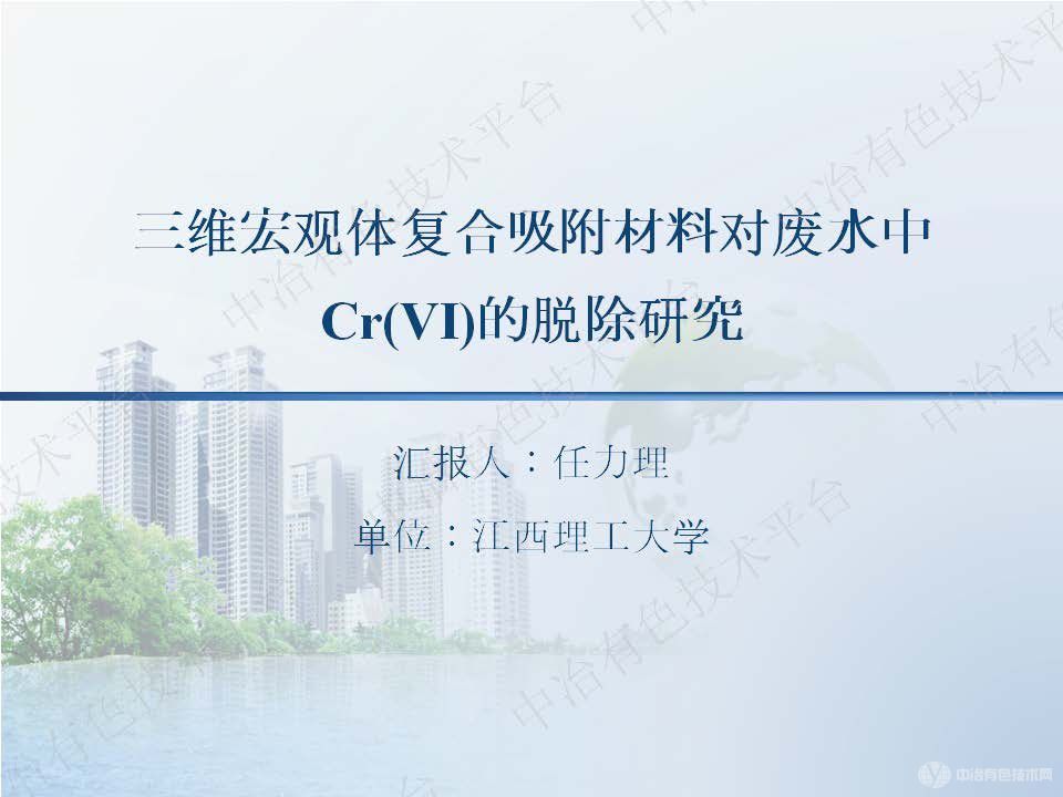 三維宏觀體復(fù)合吸附材料對廢水中Cr(VI)的脫除研究