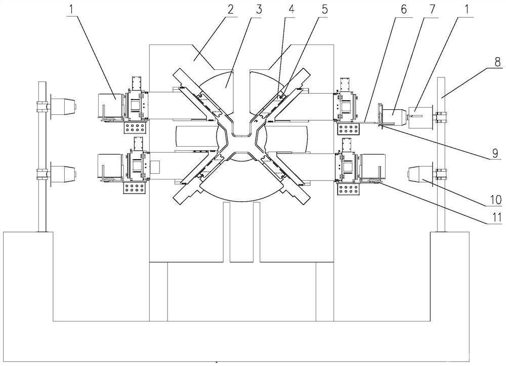 盤條打包機(jī)墊片放置機(jī)的墊片卷上料機(jī)構(gòu)