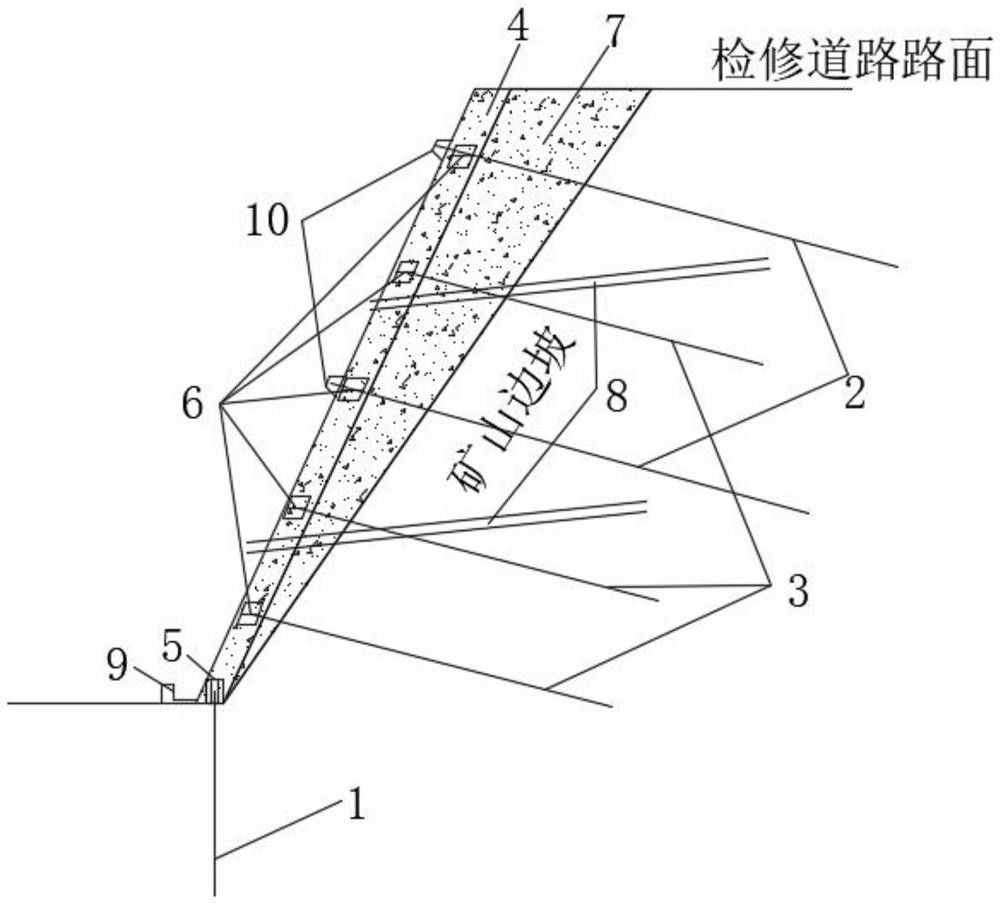 用于礦山檢修道路修復(fù)的樁錨墻加固方法