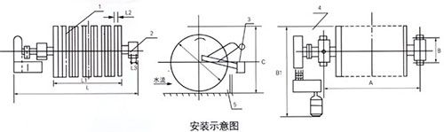 RCKW永磁盤式尾礦回收機安裝示意圖