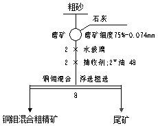 銅鉬混合浮選試驗流程