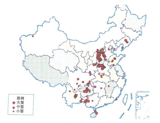 中國鋁土礦分布狀況