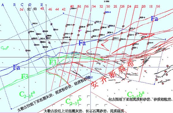 齊Ⅱ金礦勘探區(qū)域分布圖