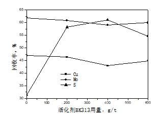 活化劑BK313對(duì)銅鉬硫浮選影響