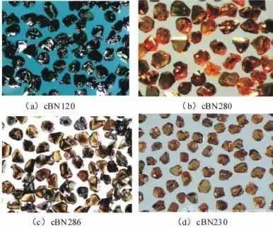 某公司幾種不同牌號(hào)的cBN單晶