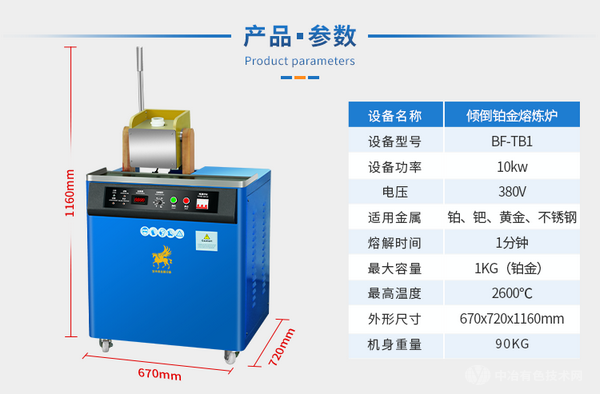 2600℃感應(yīng)加熱傾倒鉑金熔煉爐(1kg-4kg鉑金)可定制