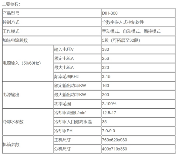 通用型感應(yīng)加熱電源DIH-300