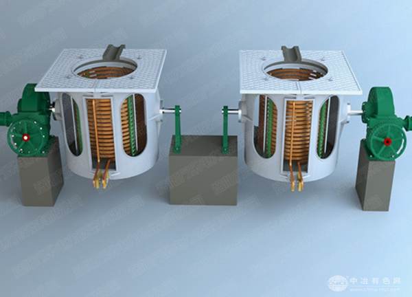 鋁殼中頻熔煉爐——3噸