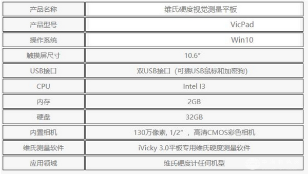 維氏硬度視覺測量平板VicPad